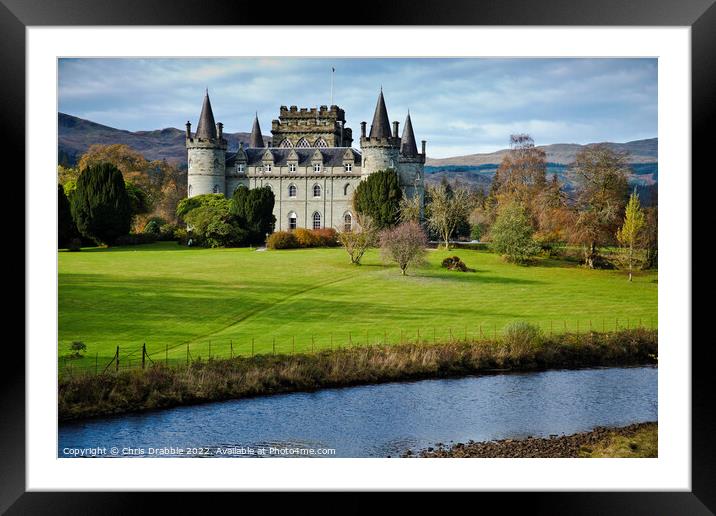 Inveraray Castle Framed Mounted Print by Chris Drabble