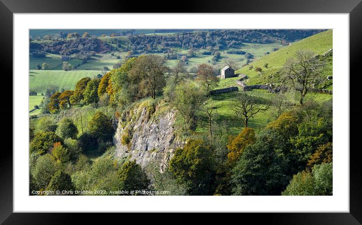 Autumn at Aldery Cliff Framed Mounted Print by Chris Drabble