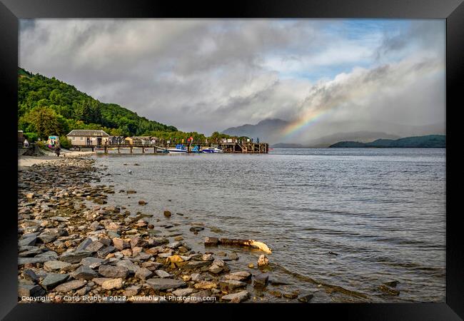 Luss, on the west bank of Loch Lomond Framed Print by Chris Drabble