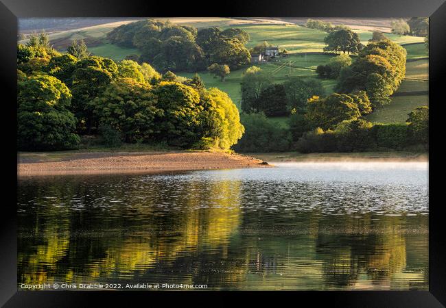 Ladybower colours Framed Print by Chris Drabble