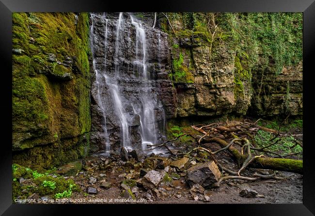 Waterfall Swallet (2) Framed Print by Chris Drabble