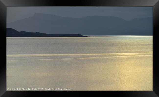 Loch Gairloch in warm Winter light Framed Print by Chris Drabble