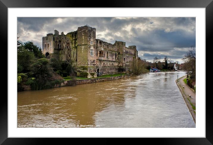 Newark Castle and the River Trent (3) Framed Mounted Print by Chris Drabble