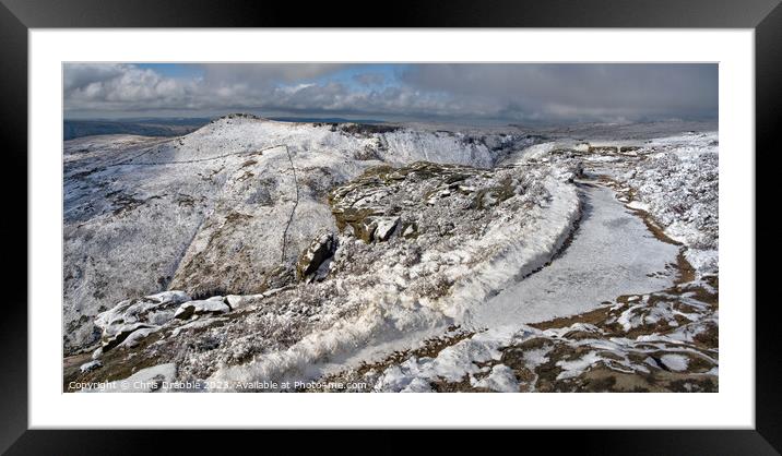 Grindslow from Upper Tor Framed Mounted Print by Chris Drabble