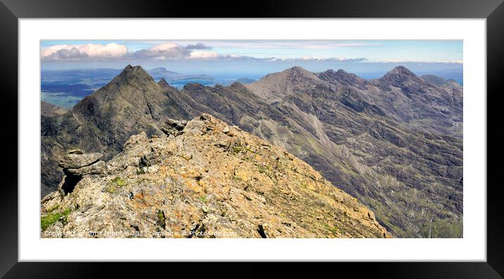 Looking to Sgurr nan Gillean and Am Basteir  Framed Mounted Print by Chris Drabble