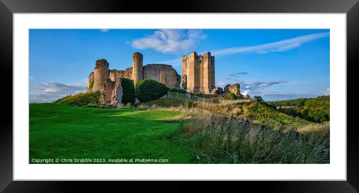 Conisbrough Castle Framed Mounted Print by Chris Drabble