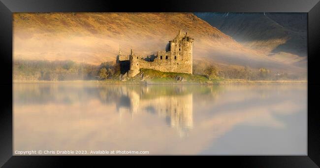 Kilchurn Castle at dawn Framed Print by Chris Drabble