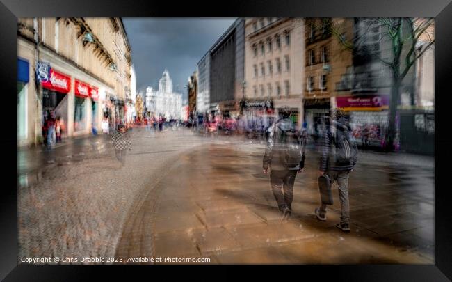 Fargate and the Telegraph House, Sheffield ICM Framed Print by Chris Drabble