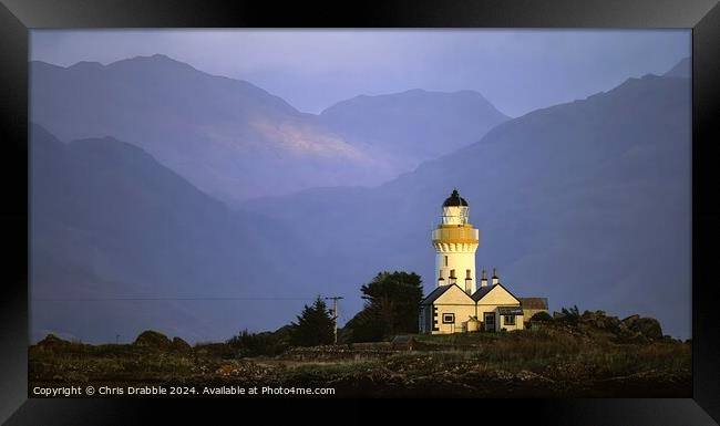Isleornsay Lighthouse Framed Print by Chris Drabble