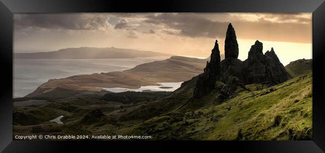 The Old Man of Storr Framed Print by Chris Drabble