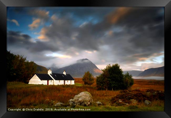 Dawn at Black Rock Cottage                         Framed Print by Chris Drabble