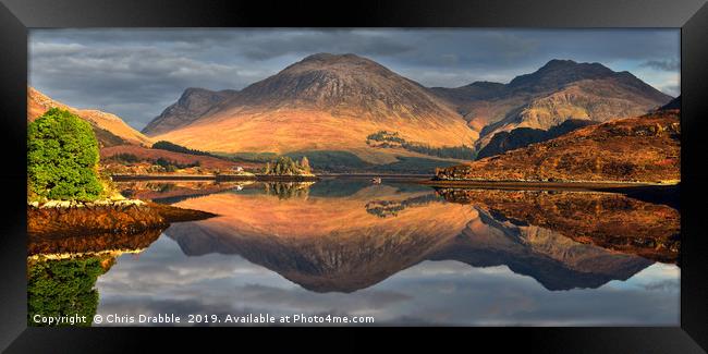 Loch Long Reflections Framed Print by Chris Drabble