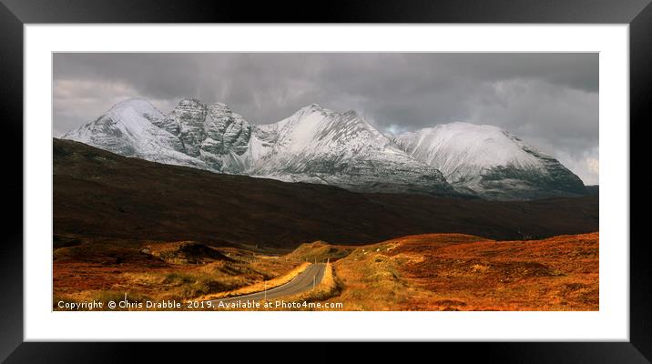 An Teallach Framed Mounted Print by Chris Drabble