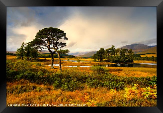 Early light at Loch Tulla, Bridge of Orchy Framed Print by Chris Drabble