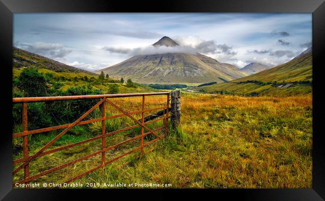 Beinn Dorain, Bridge of Orchy, Scotland Framed Print by Chris Drabble