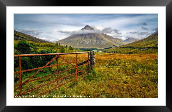 Beinn Dorain, Bridge of Orchy, Scotland Framed Mounted Print by Chris Drabble