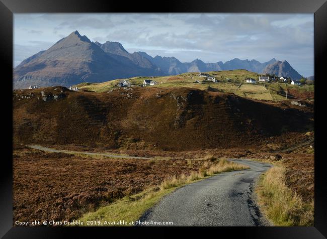 The Road from Glasnakille  Framed Print by Chris Drabble
