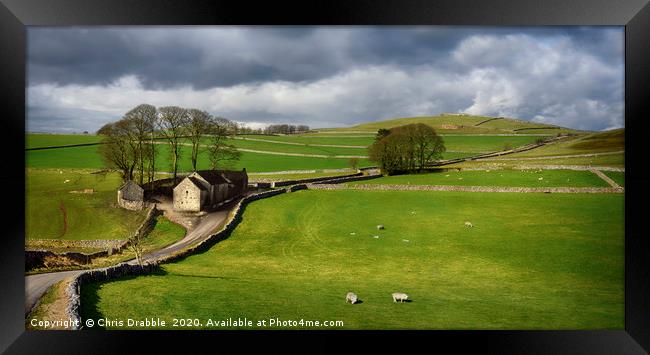 Under Derbyshire's open skies                      Framed Print by Chris Drabble