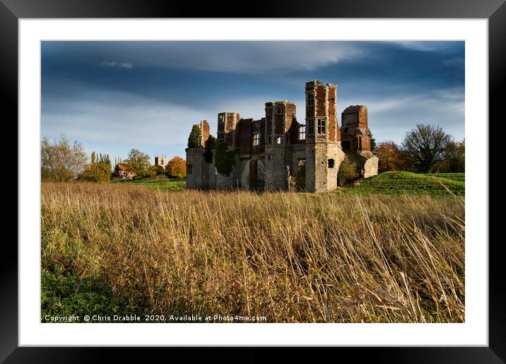 Torksey Castle, Lincolnshire, England (2) Framed Mounted Print by Chris Drabble