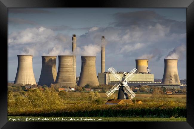 West Burton Power Station  Framed Print by Chris Drabble