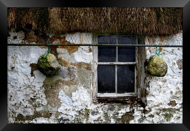 Window and Whitewash                               Framed Print by Chris Drabble