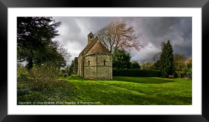 All Saints Chapel, Steetley Framed Mounted Print by Chris Drabble
