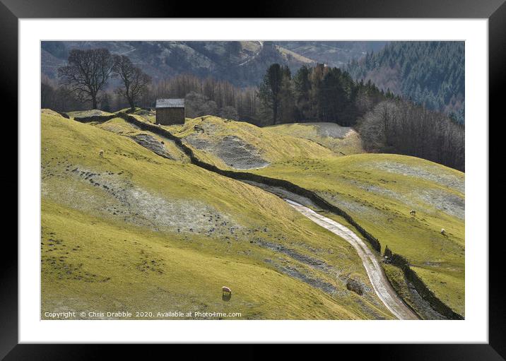 Bell Hagg Barn, the Peak District, England (12)    Framed Mounted Print by Chris Drabble