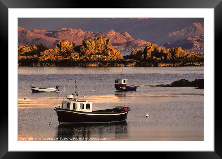 Boats at Armadale harbour Framed Mounted Print by Chris Drabble