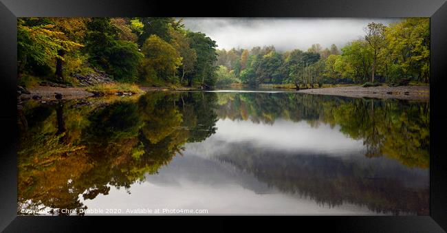 Dawn mist over Loch Lubnaig Framed Print by Chris Drabble