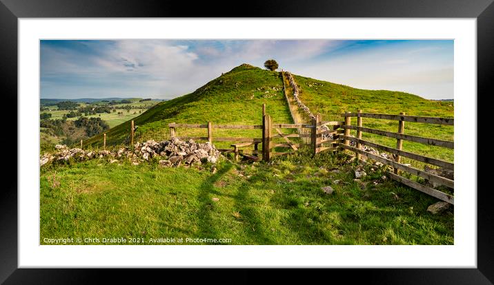 Baley Hill on a September Morning Framed Mounted Print by Chris Drabble