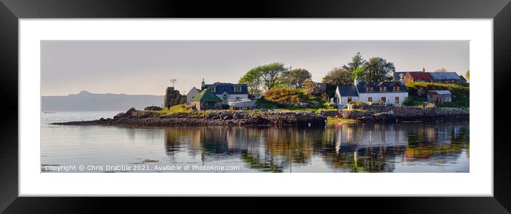 Camusterrach on a warm Autumn day Framed Mounted Print by Chris Drabble