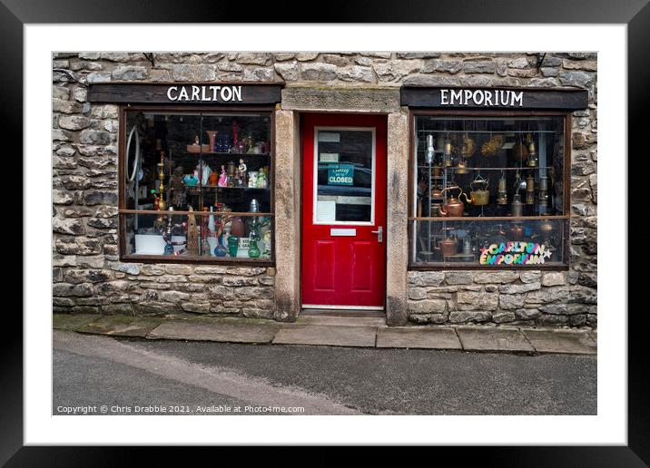 Carlton Emporium, Castleton Framed Mounted Print by Chris Drabble