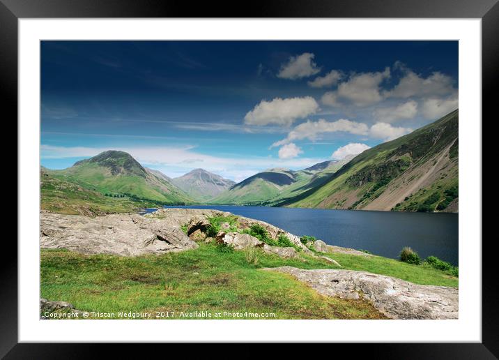 Wast Water, Lake District Framed Mounted Print by Tristan Wedgbury
