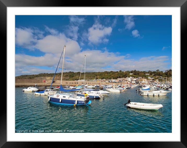 Lyme Regis Dorset Framed Mounted Print by Susie Peek