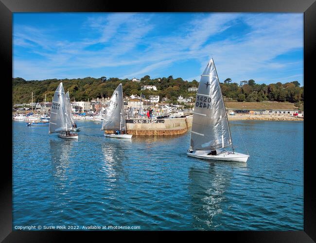 Phantom National Championship at Lyme Regis Dorset Framed Print by Susie Peek