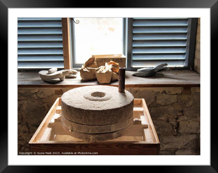 Ancient Technology of Millstones  Framed Mounted Print by Susie Peek