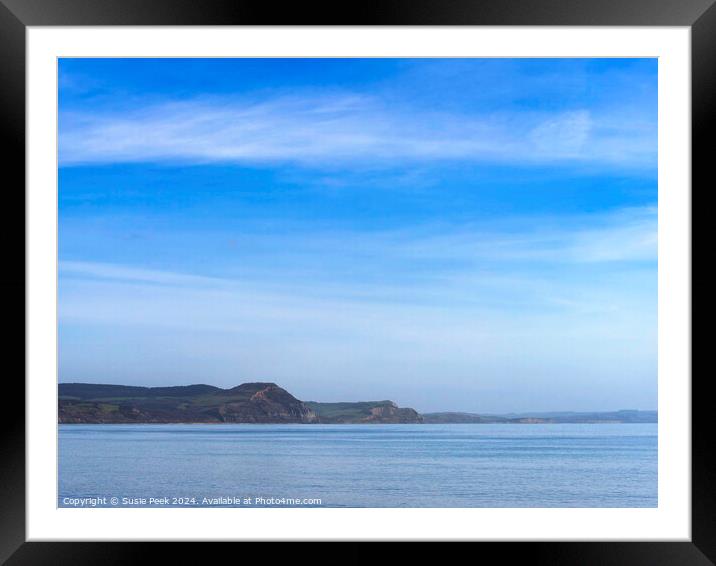 Jurassic Coastline at Lyme Bay Dorset Framed Mounted Print by Susie Peek