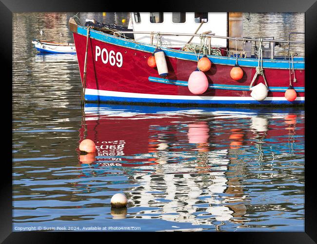Harbour Reflections Framed Print by Susie Peek