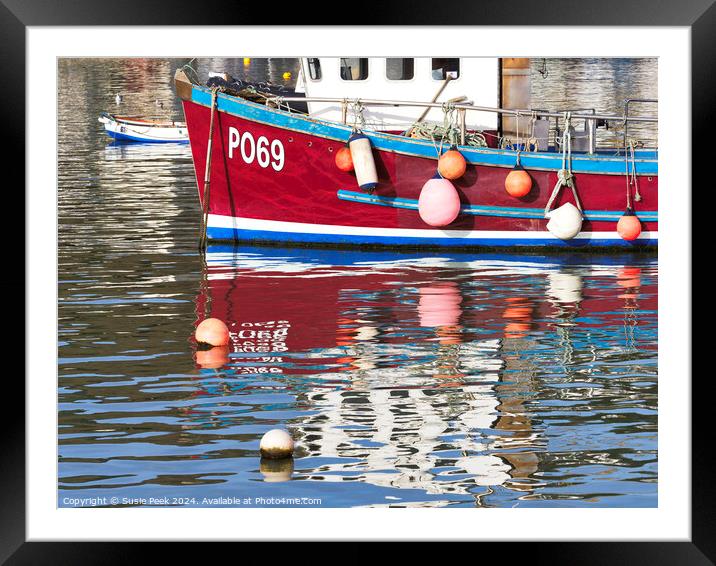 Harbour Reflections Framed Mounted Print by Susie Peek