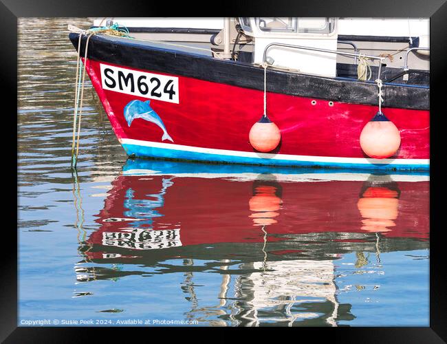 Harbour Reflections Framed Print by Susie Peek