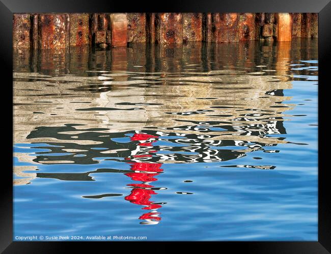 Harbour Reflections Framed Print by Susie Peek