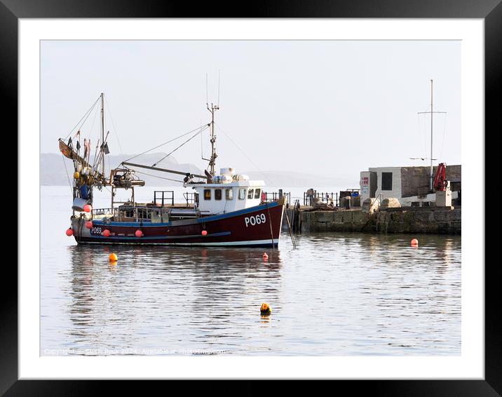 Winter Harbour at Lyme Regis Framed Mounted Print by Susie Peek