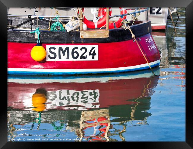 Harbour Reflections Framed Print by Susie Peek