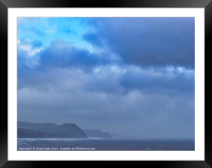 Winter Morning Moods of the Dorset Coastline in Ja Framed Mounted Print by Susie Peek