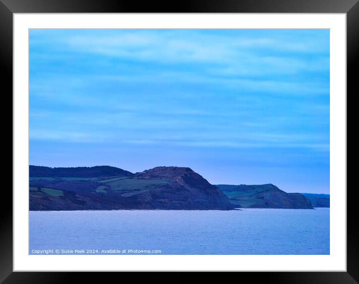 Winter Morning Moods of the Dorset Coastline in Ja Framed Mounted Print by Susie Peek