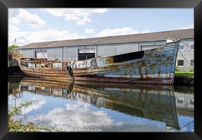 Old Boats Along The Exeter Canal 2 Framed Print by Susie Peek