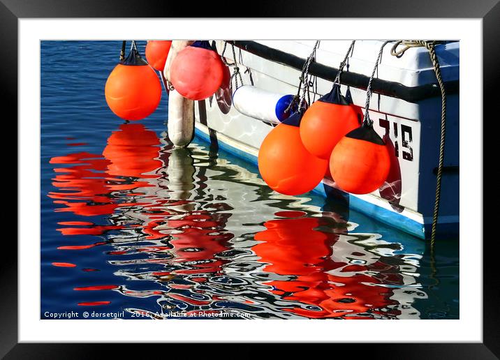 Harbour Reflections Framed Mounted Print by Susie Peek