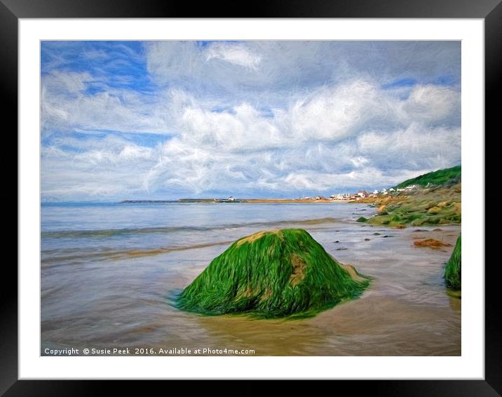 Lyme Regis Summer Seascape - Impressions Framed Mounted Print by Susie Peek