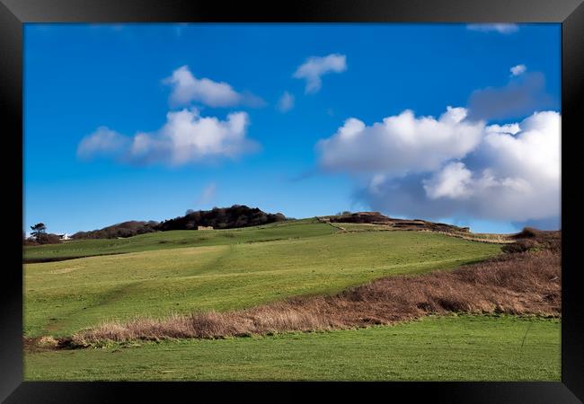 Low Clouds Over Charmouth - February Framed Print by Susie Peek