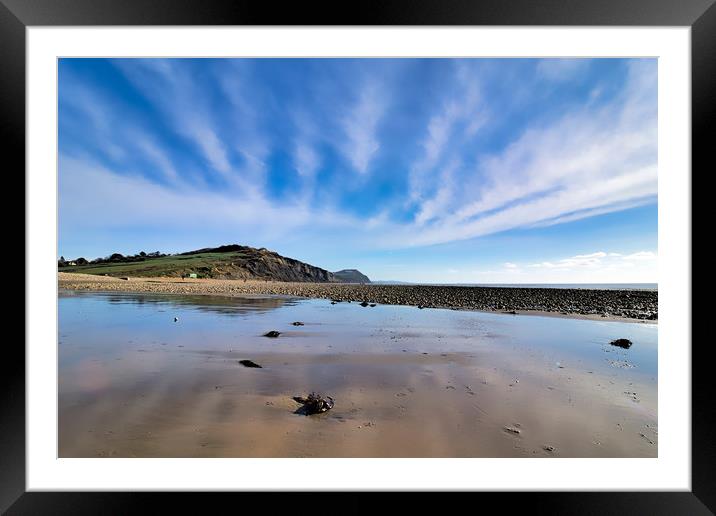 Winter Seascape at Charmouth 2 Framed Mounted Print by Susie Peek